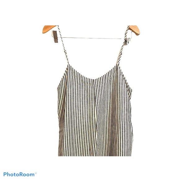 Ali Golden Linen wide leg jumpsuit overalls - Picture 6 of 13